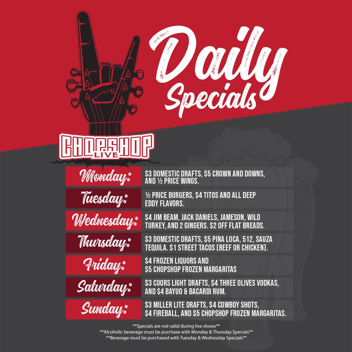 Chop Shop Menu Nutrition Facts Runners High Nutrition